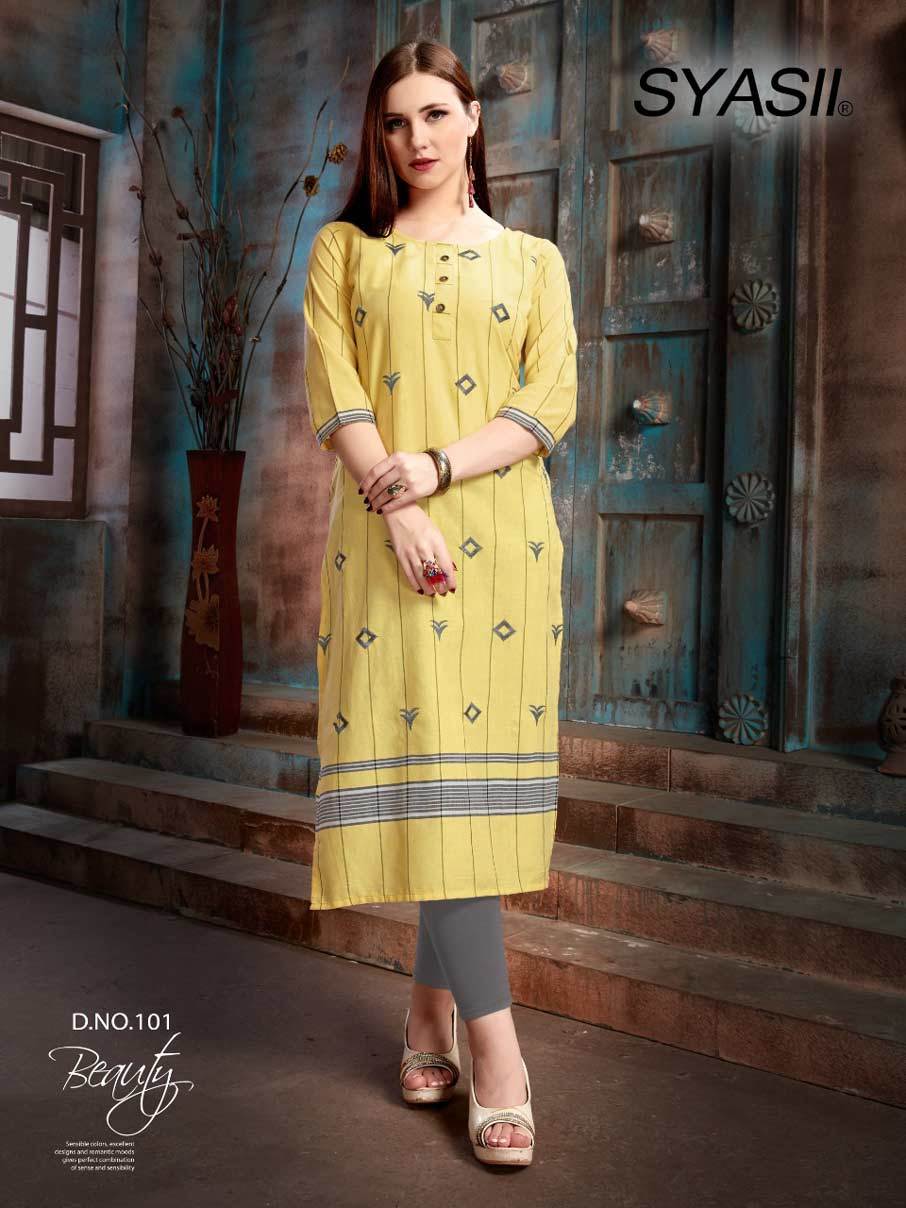 Pure Syasii Viscose Rayon Kurti - Viscose Rayon, Size L(40)/xl(42), Length 46 Inches | Suitable For Summer, Rainy, Spring, Winter - Girls Collection