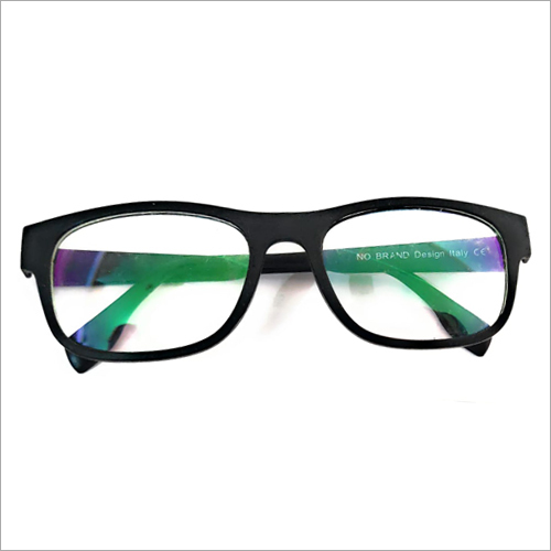 Black-Green Rectangle Frame Eye Glasses