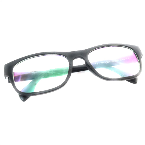 Rectangle Frame Eye Glasses - Plastic Frame, Black-green Color | Suitable For Men, Women, And Children