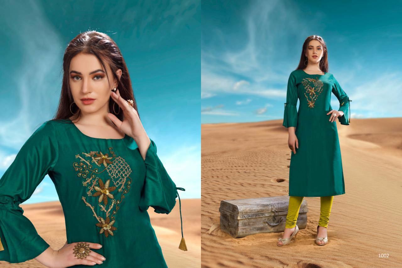 Spring Desert Point Viscose Kurti