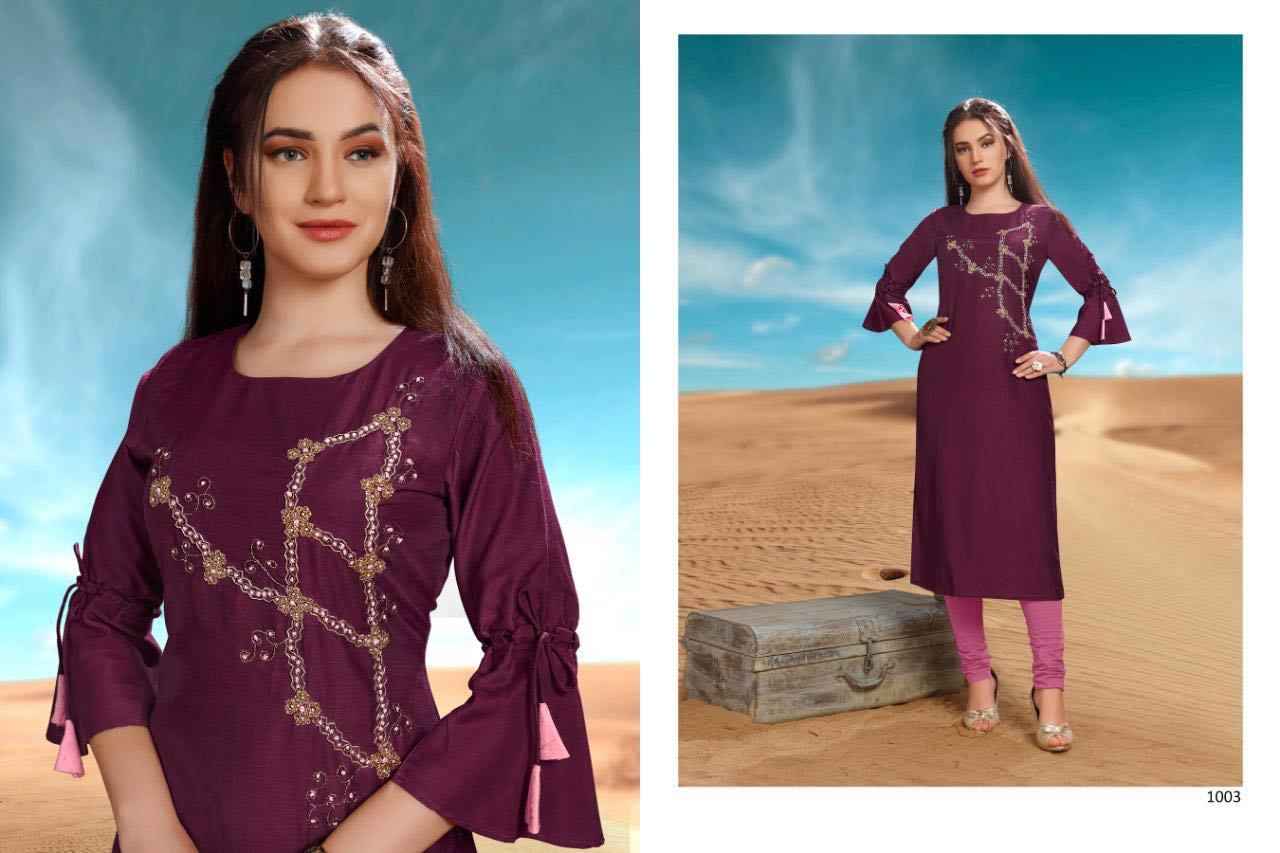 Spring Desert Point Viscose Kurti