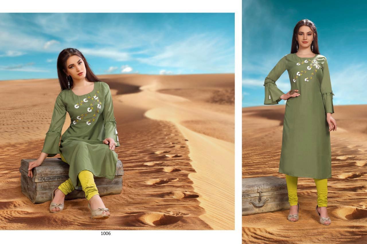 Spring Desert Point Viscose Kurti
