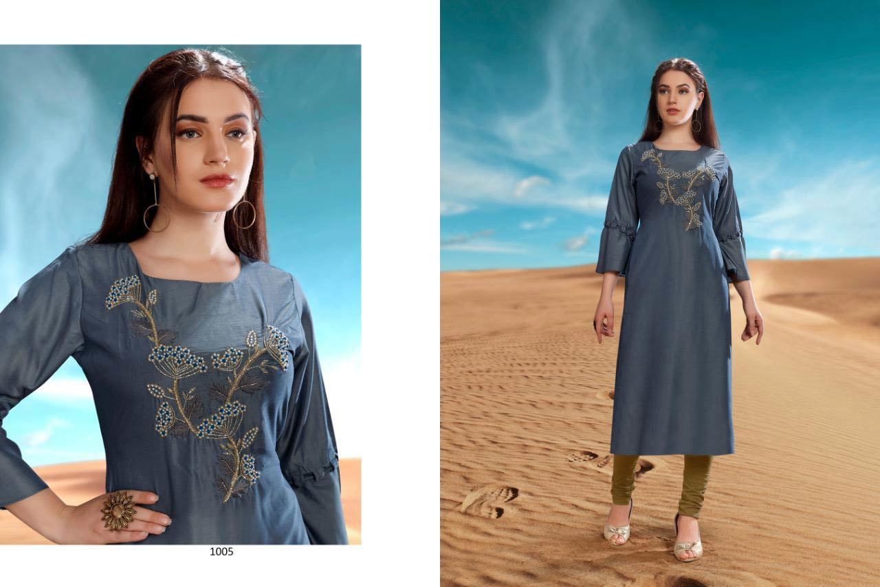 Spring Desert Point Viscose Kurti