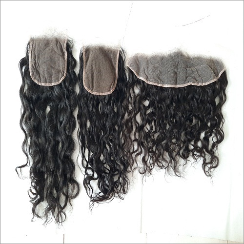 Natural Wavy Frontal Closure Hair Grade: Remy Hair