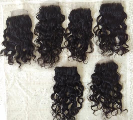 Natural Wavy Frontal Closure Hair Grade: Remy Hair
