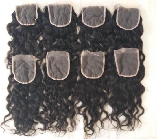 Natural Wavy Frontal Closure Hair Grade: Remy Hair
