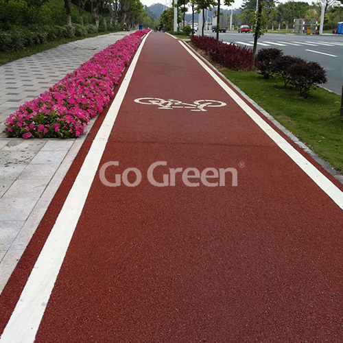 Red Cold Mix Color Asphalt