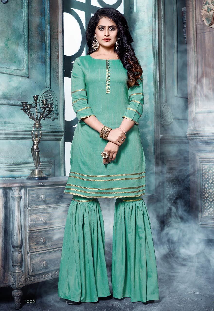 Spring Adaa Banwery Wedding Handwork Regal Kurta Set