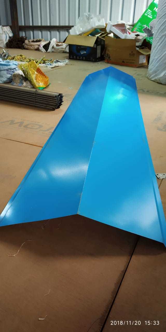 Ppgi Accessories - Color Steel, 8ft Length, Customized Width | Thickness Options 0.30mm - 0.50mm, Features L-ridge, Gutter, & A-style Shapes