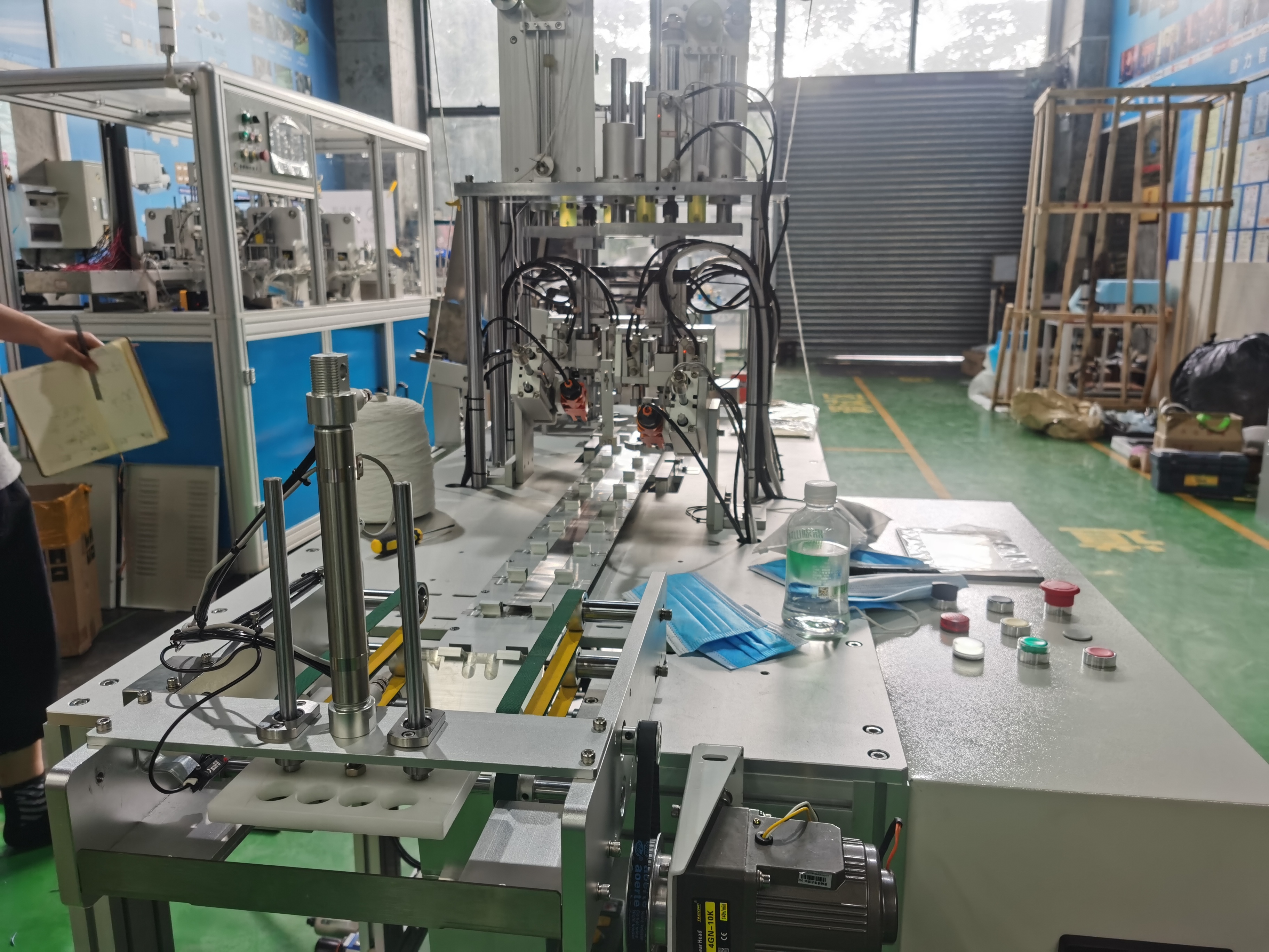 Automatic Flat Mask Machine-ear Belt Welding Power: 7000 Watt (W)