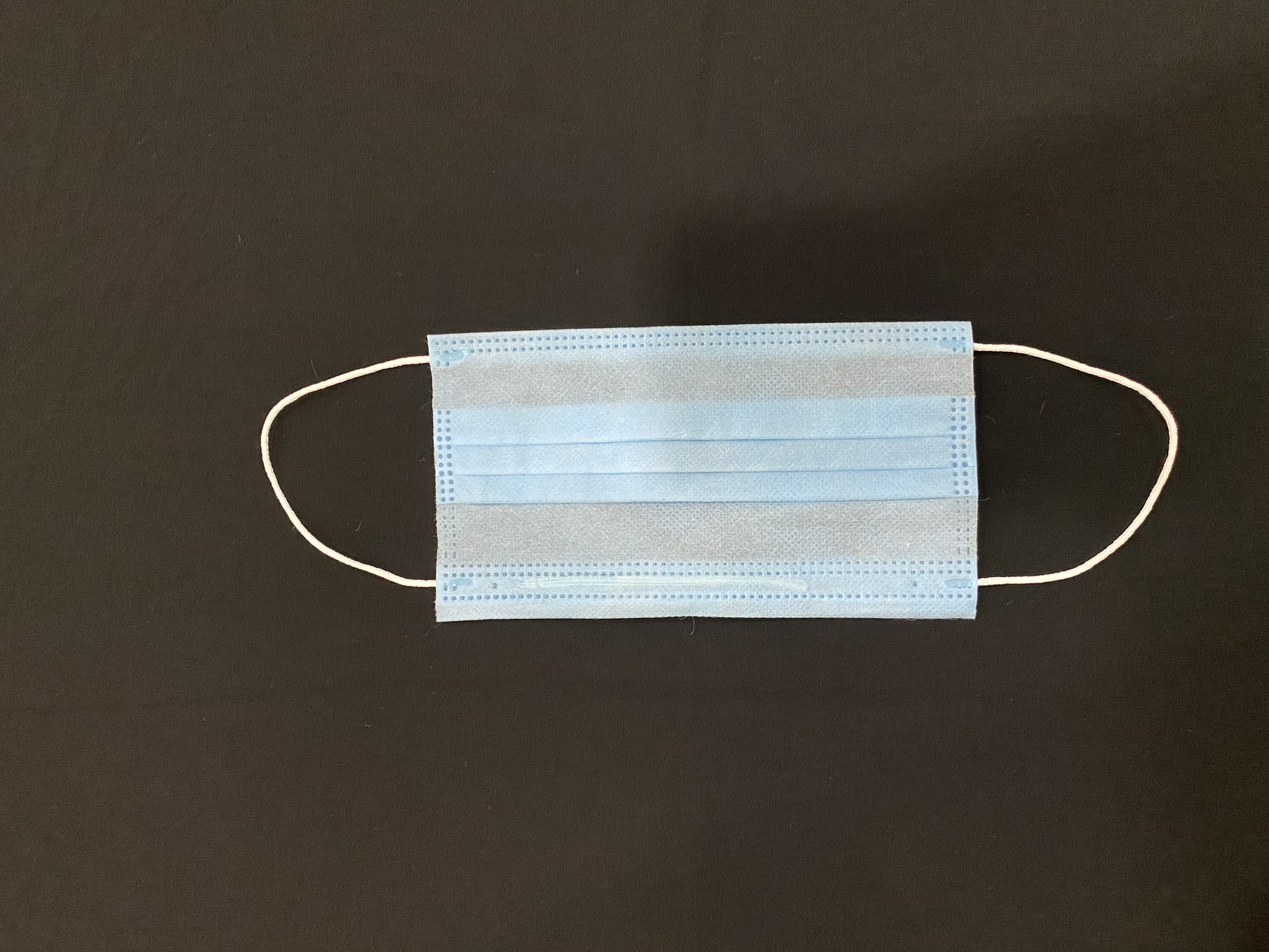 3 Ply Non Woven Mask With Nose Pin Ultrasonic Ear Loop - 175mm Length, 90mm Size, Blue | Lightweight Design, Comfortable Ear Loops