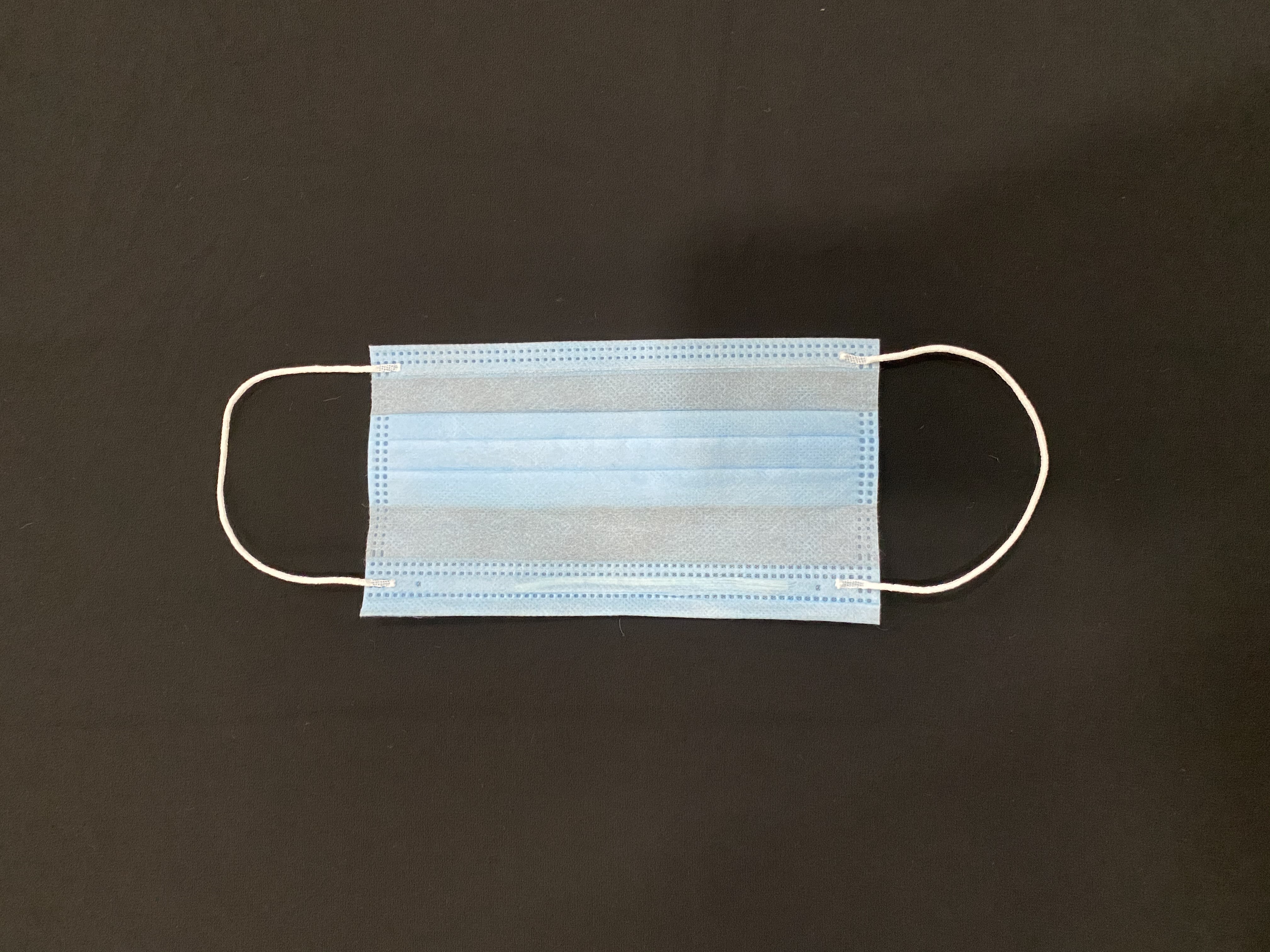 3 Ply Non Woven Mask With Nose Pin Ultrasonic Ear Loop - 175mm Length, 90mm Size, Blue | Lightweight Design, Comfortable Ear Loops