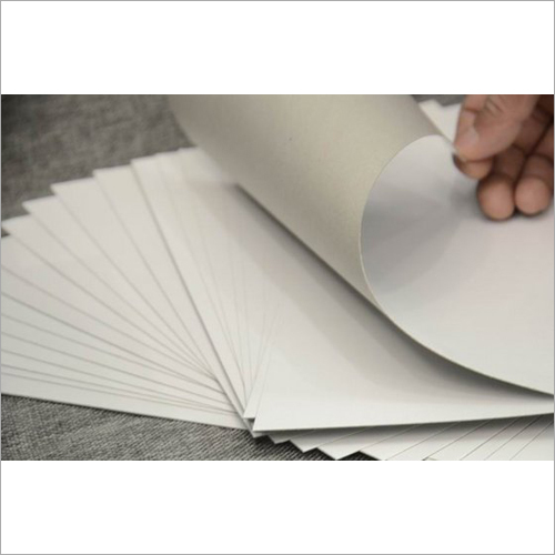 White Duplex Board - Wood Pulp Material, Plain Pattern | Use For Album, Poster, And Various Other Applications