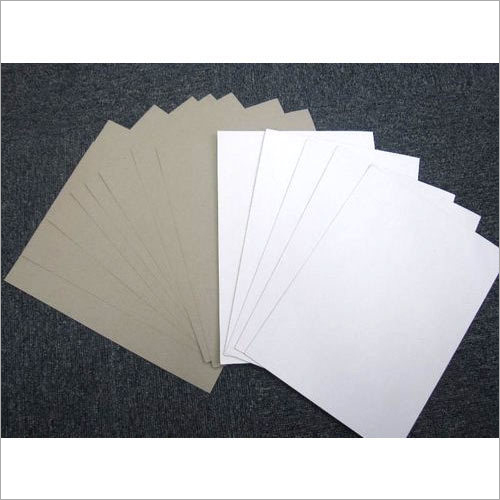 White Duplex Board - Wood Pulp Material, Plain Pattern | Use For Album, Poster, And Various Other Applications