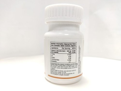 C-strong Vitamin C 500mg - Color: Orange Tablet