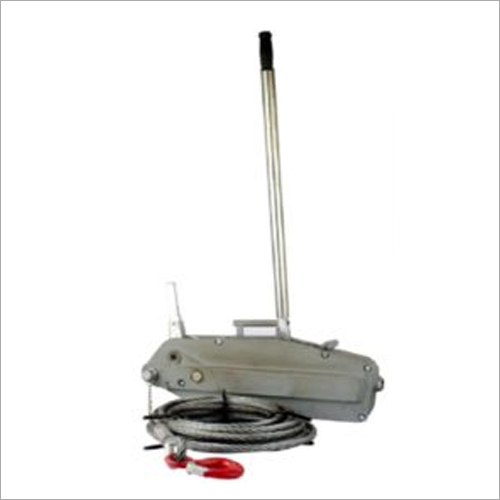 Pulling and Lifting Machine - Steel, 12x10x20 Inches, 1 Ton Capacity | 30 ft Cable Length, 10:1 Gear Ratio, 25 lbs Weight, 1/4 Inch Cable Diameter