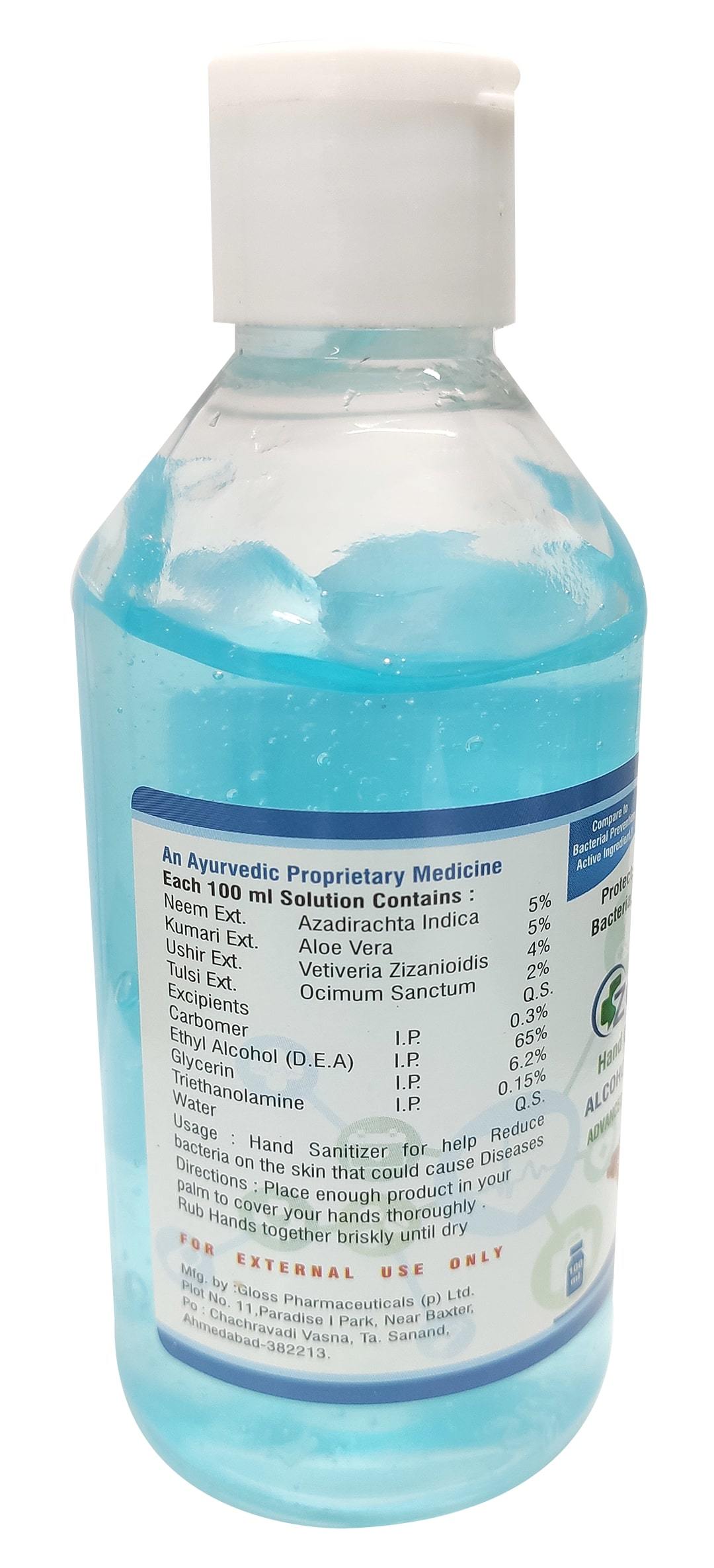 Zegen Hand Sanitizer 200ml Application: External Use To Decrease The Bacteria On Skin.