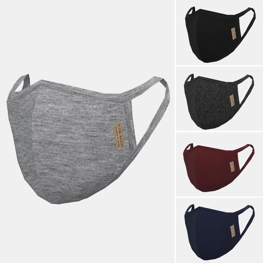 Uspa Face Mask - Cotton, Standard Size | 99.9% Protection, Various Colors, Round Shape