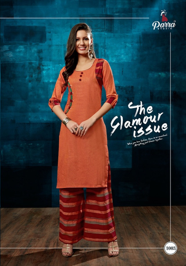 Spring Aliya Parra Studio Khadi Cotton Palazzo Printed Kurtis