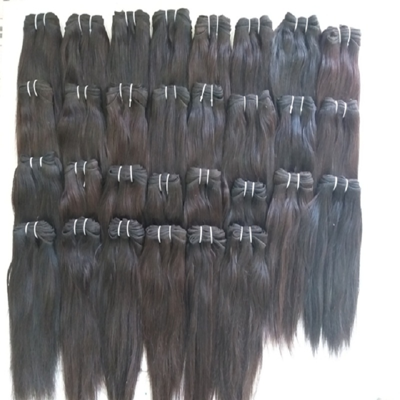 Natural Black Color Indian Straight Untreated Hair