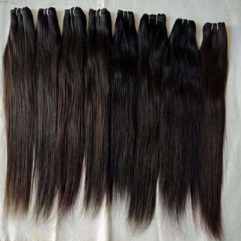 Natural Black Color Indian Straight Untreated Hair