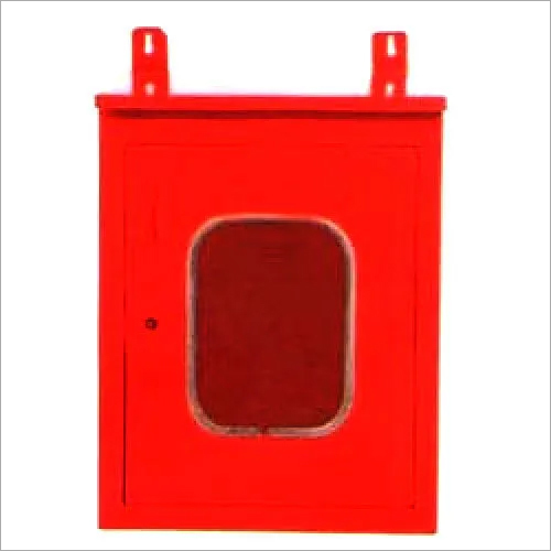 Fire Hose Cabinets - Mild Steel Sheet, Single Door with Locking, Red Color | Fire Safety Application, 1-Year Warranty