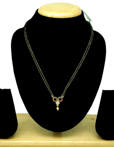 New Design AD Mangalsutra - Bead & Thread Material | Elegant, Simple to Wear, Long Lasting, Perfect for Wedding, Anniversary, Engagement, Gift, or Party