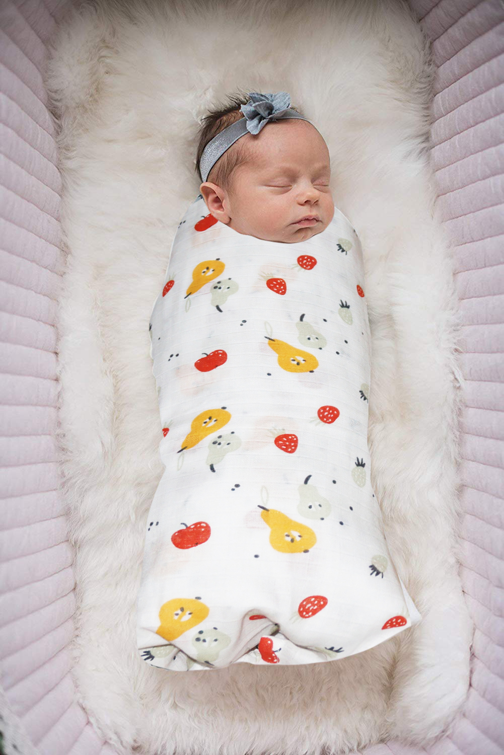 White Baby Muslin Swaddle Set Of Three