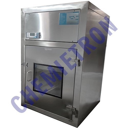 Pass Box - Stainless Steel, 24"x24"x24" | Hinged Door With Glass Viewing Window, Laminated Surfaces, Electrically Interlocked Doors, Uv & Fluorescent Lighting