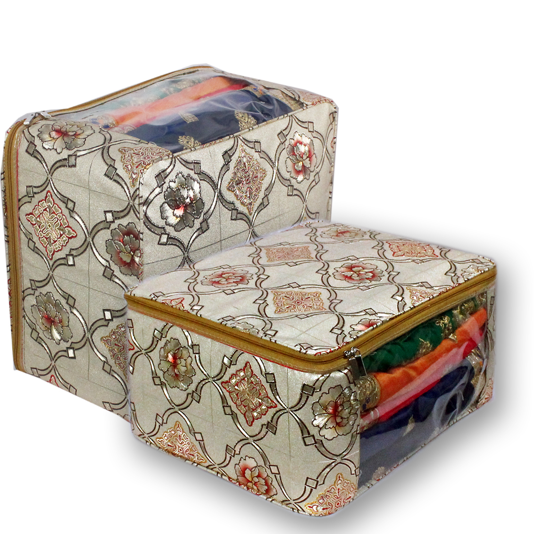 Multi Saree Packing Bag - Transparent, Washable, Reusable | Protects, Stores, Saves Travel Space