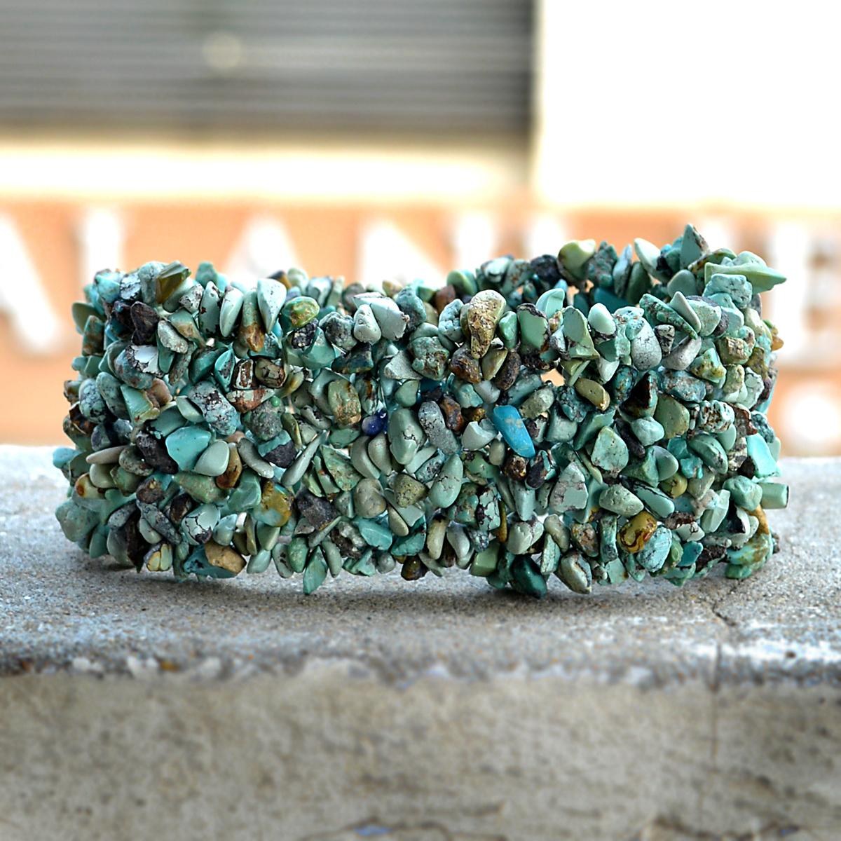 Turquoise Gemstone Chips Bracelet Pg-156084 Gender: Women's