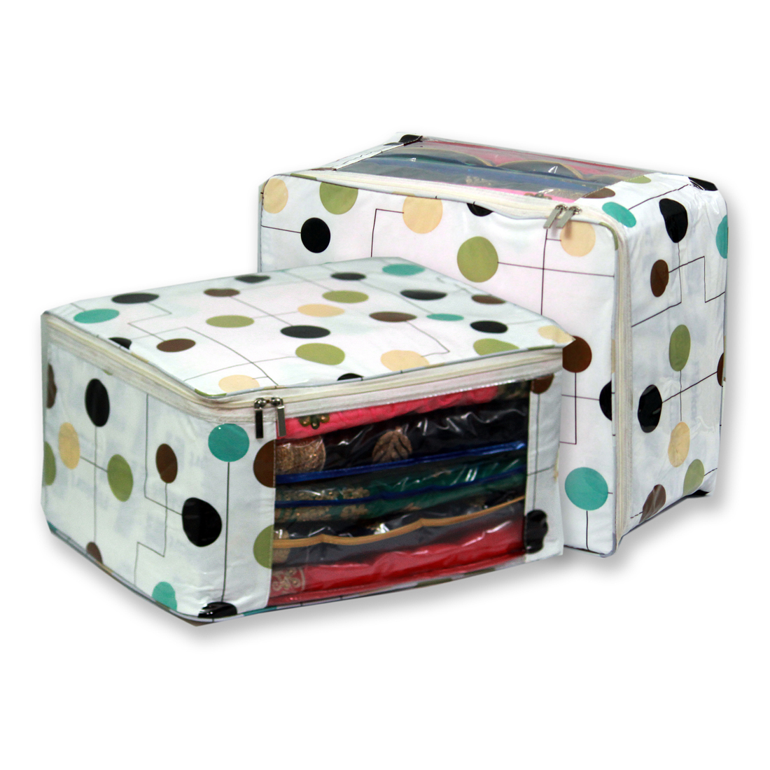 Colorful Dots Multi Saree Packing Bag