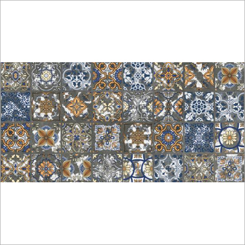 Designer Porcelain Tiles - Ceramic, 600x600mm, Multicolor | Non-Slip, Polished Finish, Rectangle Shape, Effortless Installation