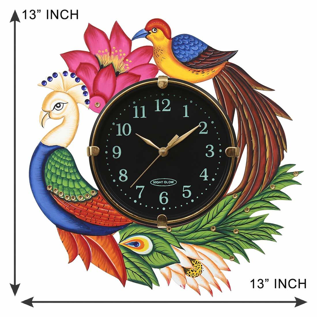 Washable Wall Clock Multicolors