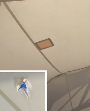 Tensile Structure - White Fabric Repair Treatment | Ideal For Carports, Hotels, Offices, Shops, And More