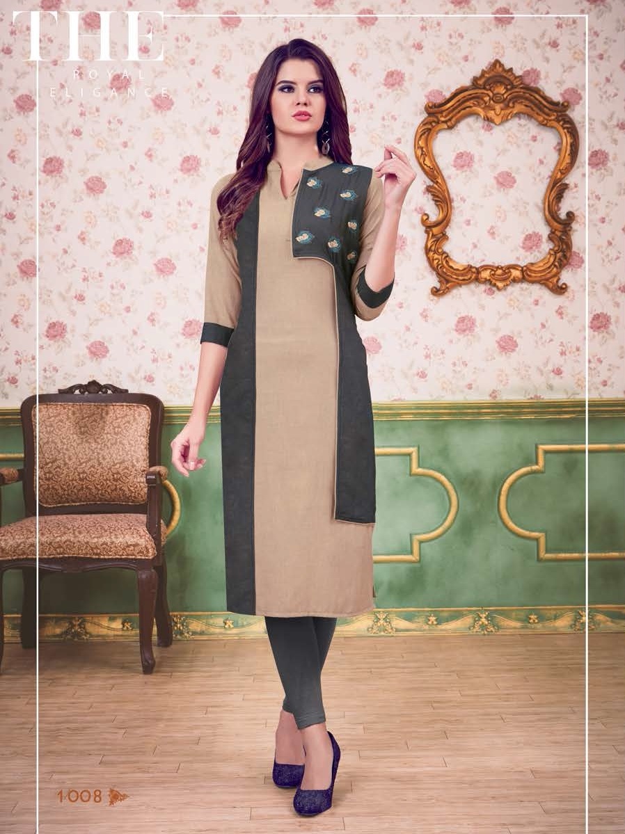 Amore Design Viyana Vol-1 Namo Silk Kurti - Sizes M(38), L(40), Xl(42), Xxl(44) | Ideal For All Seasons - Rainy, Spring, Summer, Winter