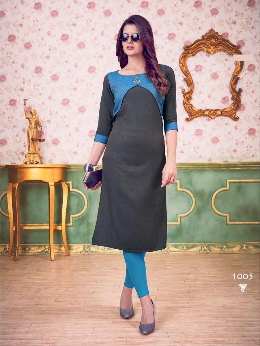 Amore Design Viyana Vol-1 Namo Silk Kurti - Sizes M(38), L(40), Xl(42), Xxl(44) | Ideal For All Seasons - Rainy, Spring, Summer, Winter