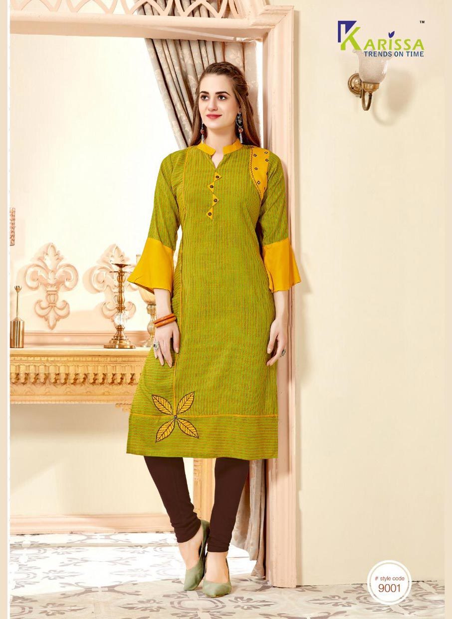Aneri Karissa Rayon Premium Weaving Lining Kurti - Size M(38)/l(40)/xl(42)/xxl(44), Length 46", Hand Work, Suitable For Rainy, Spring, Summer, Winter