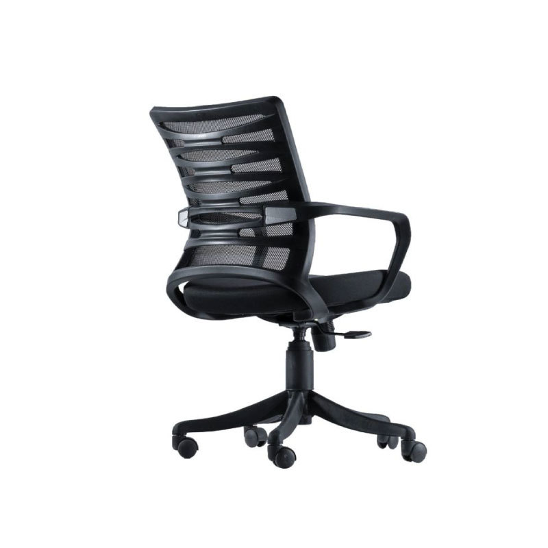 Solitaire Low Back Mesh Chair - Low Back, Fixed Armrests, Pneumatic Height Adjustment | Durable, Eco-friendly, Uv Resistant Design For Optimal Work From Home Focus
