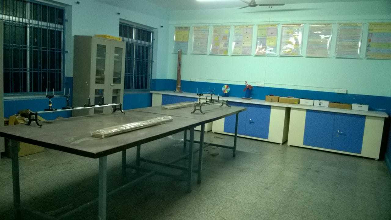 Computer Table - Color: White And Blue