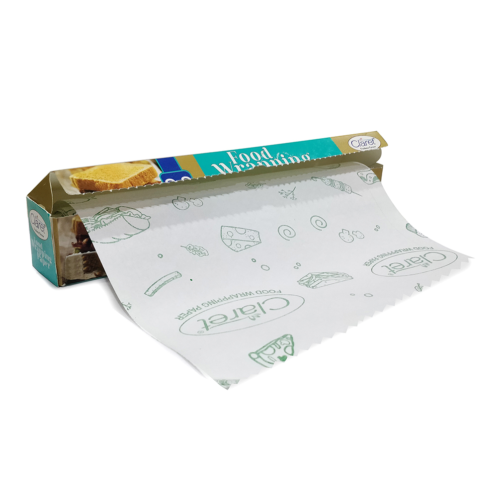 White Claret 9+2 Mtr Food Wrapping Parchment Butter Paper Wrap (Pack Of 2)