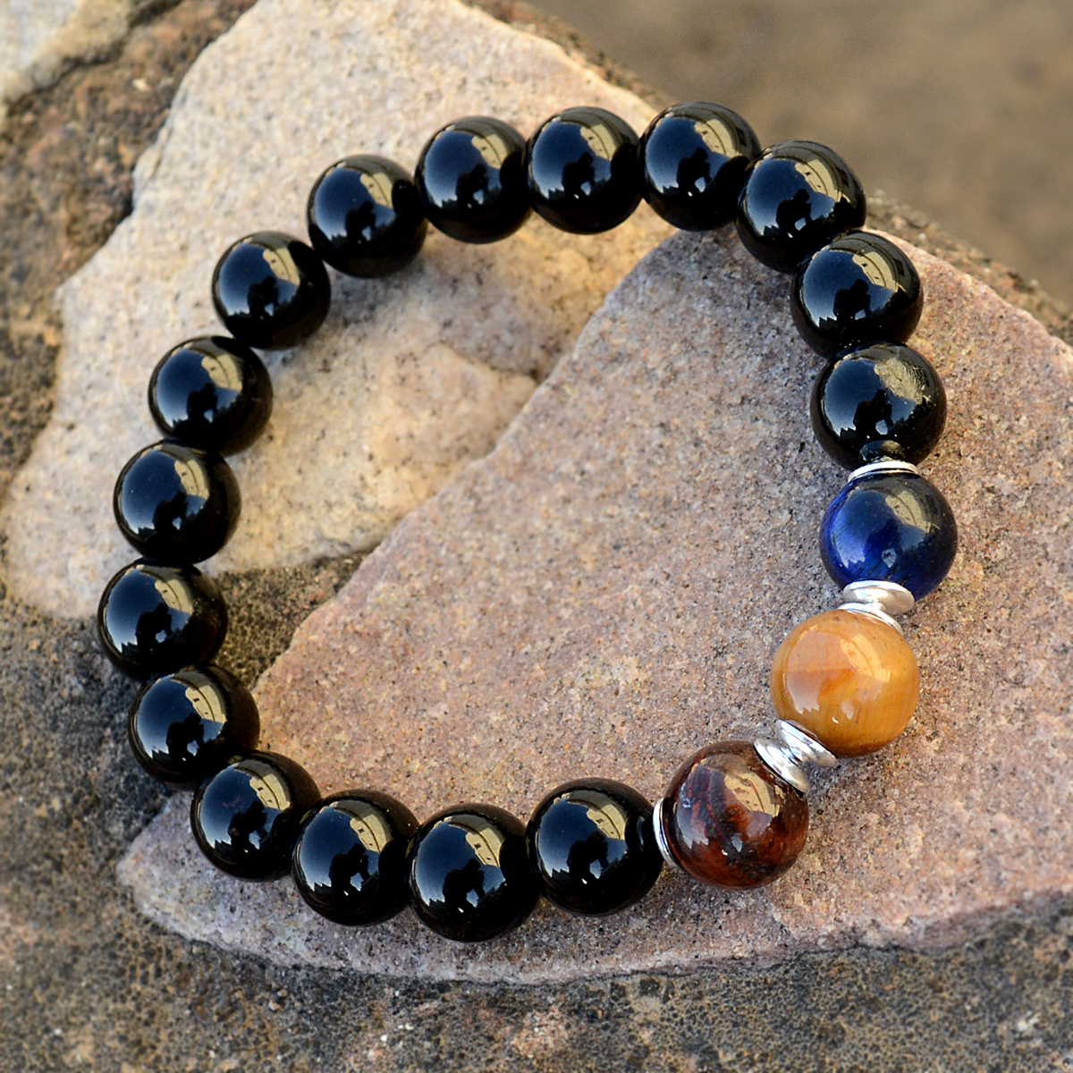 Multi Gemstone Silver Bracelet Pg-156288 Gender: Women