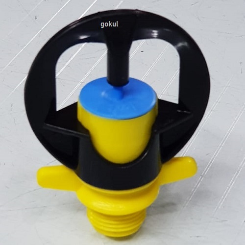 Micro Sprinkler - Plastic, 1/2" Size, Black Color, 2 Kg Pressure | Suitable For Agricultural Use In Industrial And Water Line Applications