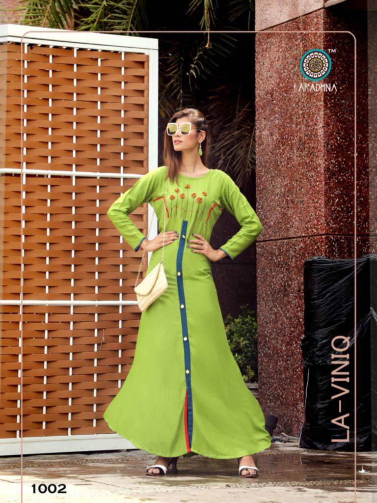 Aradhna Western Girl Kurti Set - Heavy Rayon Fabric With Manual Embroidery, Available Sizes M(38) To 3xl(46) | Multi-season Wear For Rainy, Spring, Summer, Winter