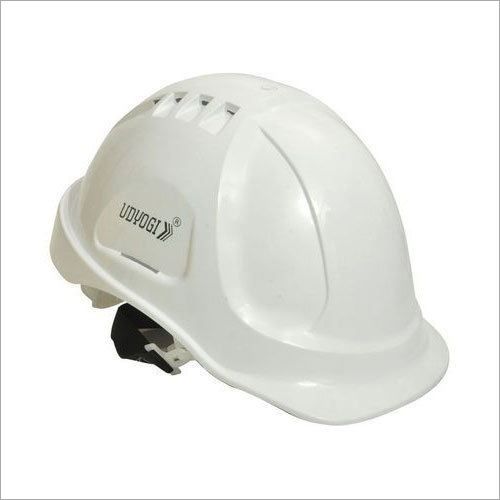 Udyogi Safety Helmet - Plastic, Standard Size, Yellow | Elegant Design, Comfortable Fit, Enhanced Protection, Unisex Use
