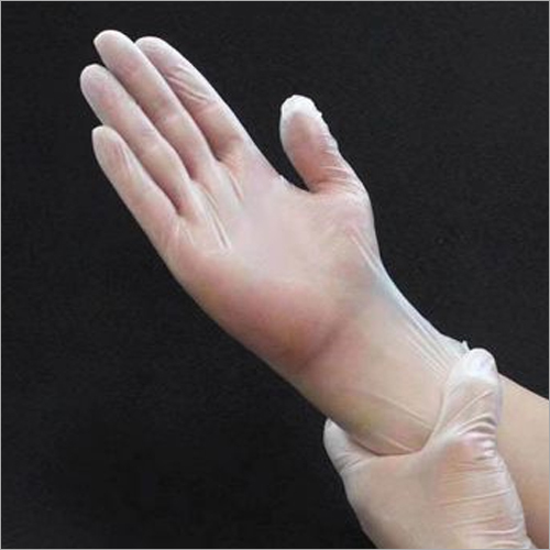 Pvc Transparent White Gloves