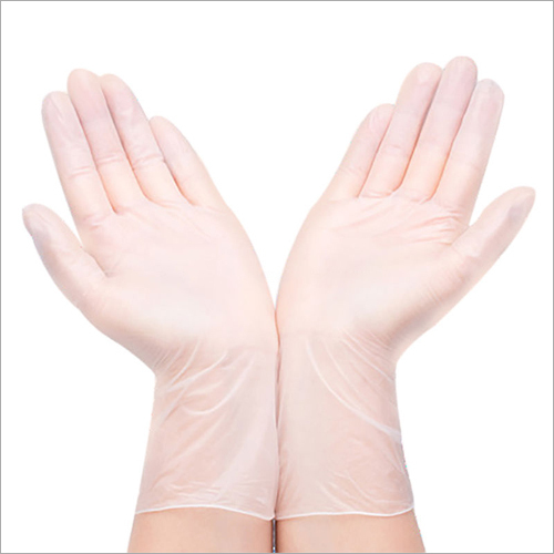 Pvc Transparent White Gloves
