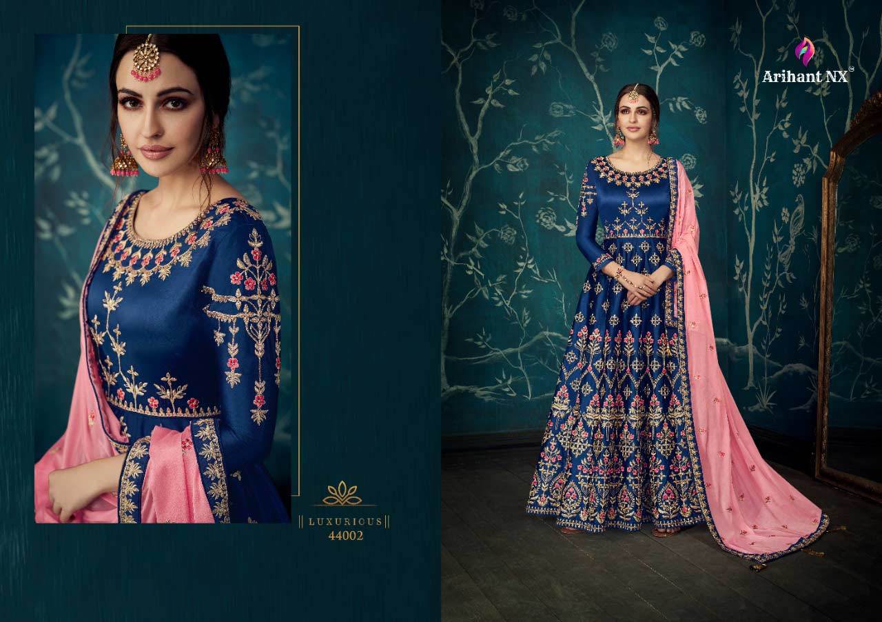 Summer Arihant Nx Ulfat Sartin Silk Beautiful Dupatta Gown