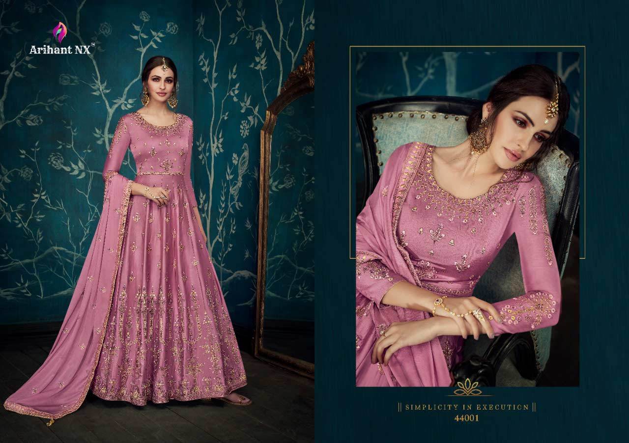 Summer Arihant Nx Ulfat Sartin Silk Beautiful Dupatta Gown