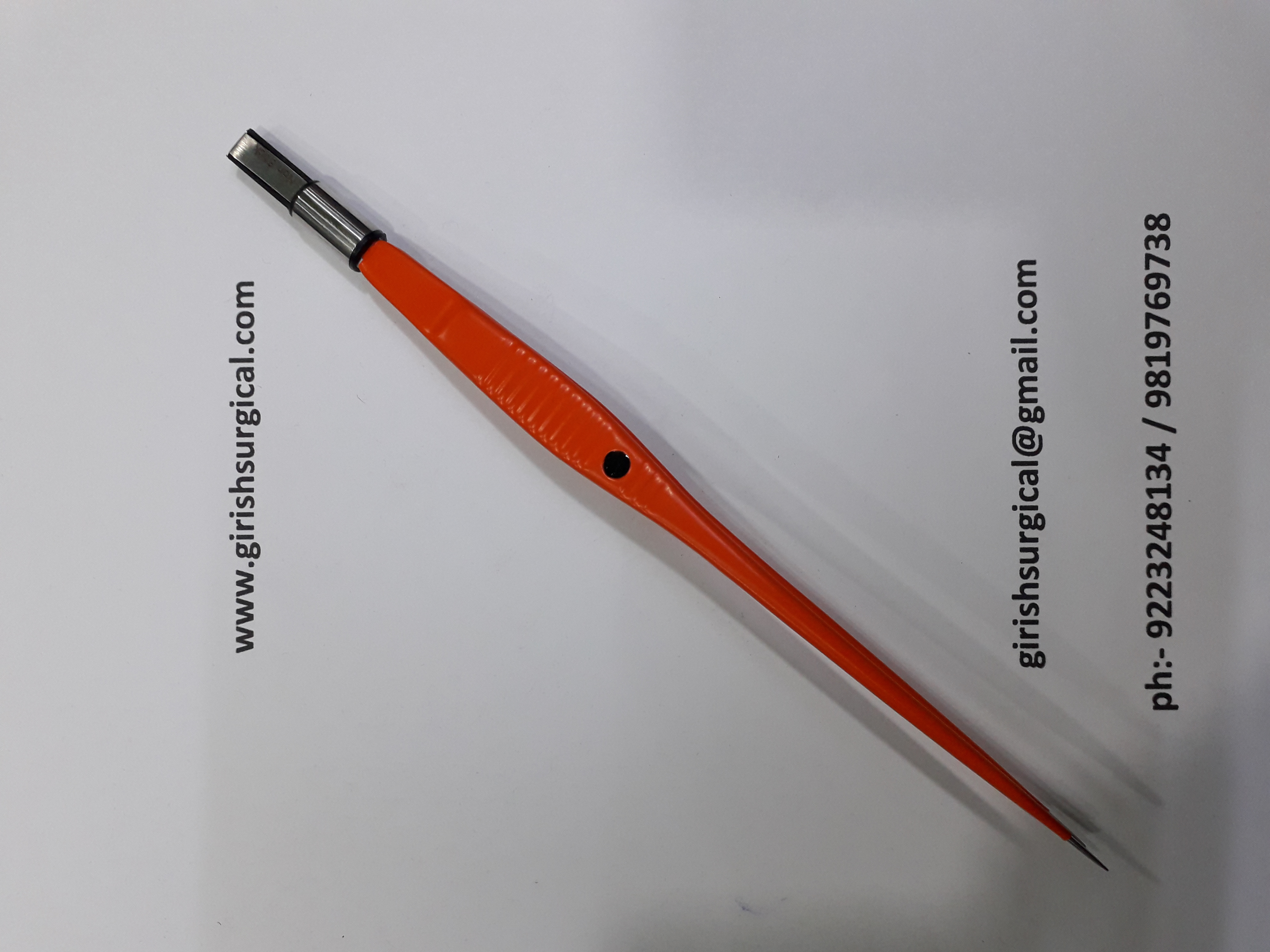 Non Stick Bipolar Forceps - 0.5mm To 3mm Tip, Stainless Steel L 316 Grade, Orange/blue/black Colors, Surgical Cautery Accessories